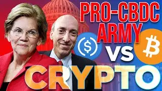 Elizabeth Warren Demands More Crypto Taxes 🚨 Pro-CBDC Army vs Stablecoins