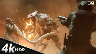 The Tomorrow War 2021: 4K Fight Scene The SHOCKING Truth Behind White Spikes! 4k HDR