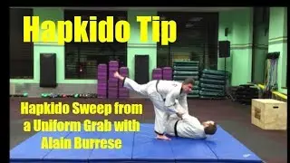 Hapkido Sweep from a Uniform Grab with Alain Burrese