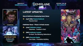 Dev Update - April 12, 2022 - Marvel Multiverse RPG Nexus Announcement
