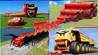 EPIC BATTLE: Lightning McQueen Evolution vs Giant Excavator! 🏎️🦾