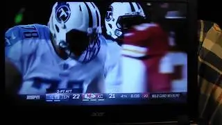 Titans winning touchdown against Chiefs