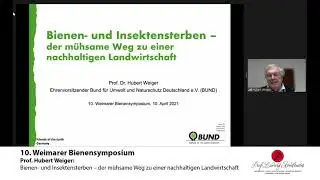 Prof. Dr. Hubert Weiger: Bienensterben &ndash; der m&uuml;hsame Weg zu einer nachhaltigen Landwirtschaft