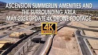 Удобства Ascension Summerlin и окружающая местность Summerlin, снято с дрона в формате 4K в мае 2024 г.