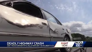 GSP: Man hit, killed by tractor trailer on I-95 in Liberty County