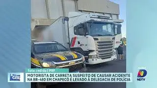 Polícia localiza motorista envolvido em acidente na BR-480