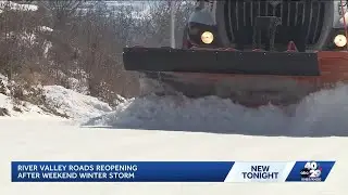 Van Buren road crews reopen main route after snow and ice closure
