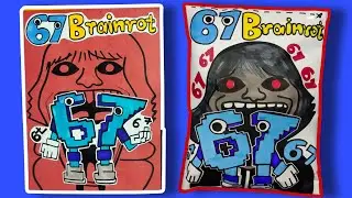Making 6 7 BRAINROT Game Book😂🤯( +SIX SEVEN 67 Italian Brainrot Squishy) Full Game..EVIL 67 KID Funk