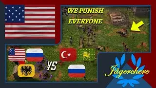 I Loved This New BOOM | 3v3 Treaty with USA | AOE III: DE