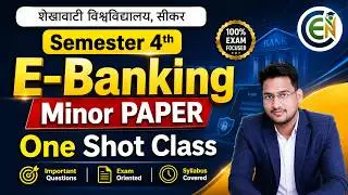 E banking One Shot | Minor E-Banking ki Class | PDUSU E-Banking in English & Hindi | E-Banking Quest