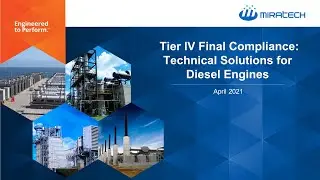 Tier 4 Compliance - Technical Emissions Solutions for Diesel Engines