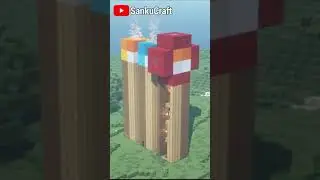 Minecraft Redstone Torch House #shorts #minecraft