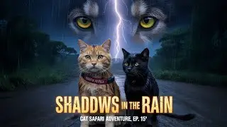 🌧️ Shadows in the Rain | Cat Safari Adventure Ep. 15 | Epic Jungle Storm & Mystery Eyes