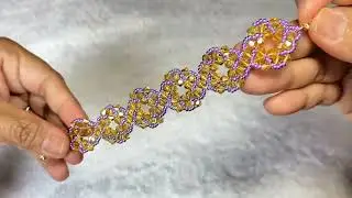 How to make Brilliant Floral Tranquility Bracelet