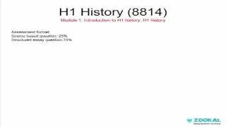 History H1 8814 JC Singapore A Levels