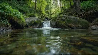 River Sounds with Birds Chirping, Soothing Forest Stream Ambience for Sleepand Meditation #100