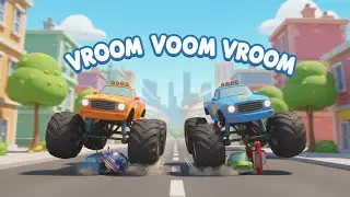 Number Monster Truck Song 1&ndash;5 | kids nursery rhymes | Baby Song, Counting & Monster Trucks Cartoon 🚛