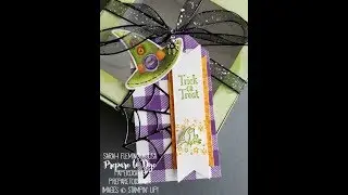 Halloween Baker's Box with Handmade Gift Tag