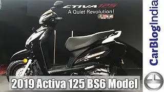 2019 Honda Activa 125 BS6 Model Walk Around Review