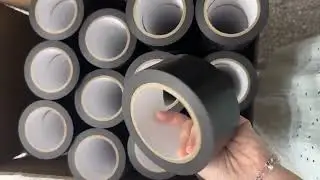 Black PVC Duct tape for waterproofing and leak repair - pipe wrapping
