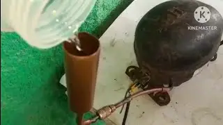 ☆Eliminando la humedad del motocompresor Embraco de 1/6 hp 110 voltios corriente alterna☆