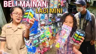 LEMARI MINI 💞 HANUM BOCIL PUNYA MAINAN LACI MINI, STIKER, KUKU PALSU DARI PENJUAL MAINAN KELILING