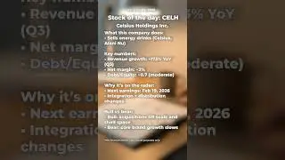 Celsius (CELH): Growth Story With a Near-Term Catalyst #stockmarket #stocks