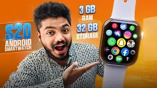 S20 Android Smartwatch: 3GB RAM, 32GB Storage & Slide Touch Button – Like iPhone 16 Pro Max! 😱📱