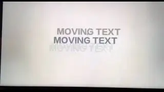 Sony 940D Moving Text Result
