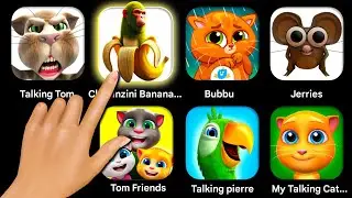 Talking Tom,Duddu,Chimpazini Bananini,Tom Friends,My Talking Cat Tommy,Talking Ginger 2,Pierre..