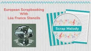 European Style Scrapbooking Layout With Shellfish Lea France Stencil - limited edition
