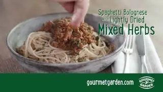 Spaghetti Bolognese with Lightly Dried Mixed Herbs