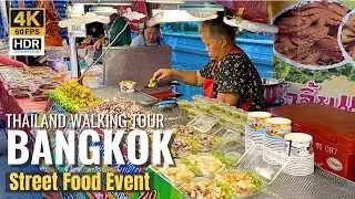 [BANGKOK] Street Foods & Shopping Event Along Phadung Krung Kasem Canal | Thailand [4K HDR]