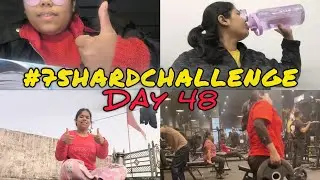 Day 48 - 75 Hard 🔥|| Mindset Tested, Body Strong 🌸 #day48 #75hardchallenge #shreyakazone 