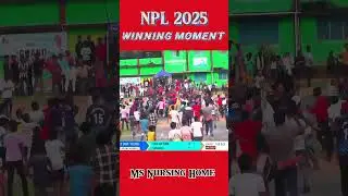 Winning Moment #NPL2025 #ChampionMoment #MSNursingHome #CricketCelebration #UnforgettableVictory