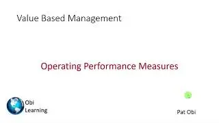 Operating Performance Measures