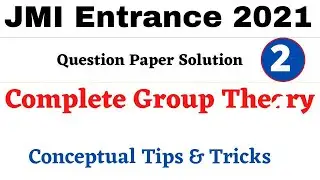 JMI(Jamia) MSC Math Entrance 2021 Paper Solution | Group Theory Part -2, Centre Of Group ,Idempotent