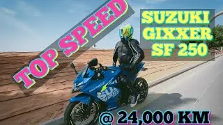 TOP SPEED - SUZUKI GIXXER SF 250 - SAUDI MOTOVLOG