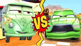 Cars: Fast as Lightning - Flo VS Filmore - New Gameplay