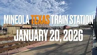 Mineola Texas Train Station January 20, 2026 4K 30fps
