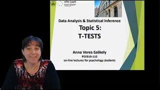 Topic 5: T-Tests &ndash; Statistics for psychology undergraduates