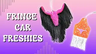 How To Make Fringe Car Freshies / Car Freshie With Fringe Tutorial / Western Cowgirl Car Fresheners