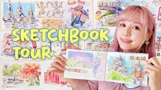 Travel Sketchbook Tour 🎨 Painting 5 countries & 25 cities in a year