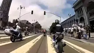 San Francisco sports motorcycle stunts! Hurricane racing party！Ignoring police!