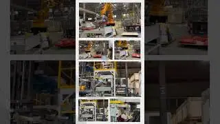 automatic big bag packing machine and robot palletizer