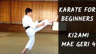 Karate for Beginners #45 - Kizami Mae Geri - Mae Geri with punch techniques SLOWLY.