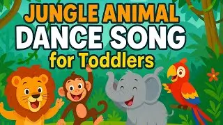 Jungle Animal Movement Song for Toddlers | Fun Zoo Dance & Phonics Learning for Preschool Kids