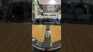 Up close with Frauscher 610 San Remo at Messe Tull. Inquiries: office@masteryachting.com