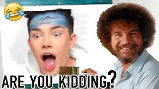 James Charles AMAZED by Bob Ross for 5 minutes straight