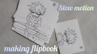 Flipbook making (slow-motion) || Megumi fushiguru from jujutsu kaisen
